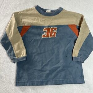 Vintage 90s Lee Kids Shirt Striped Long Sleeve Size 5 Fits Youth Skater Outdoor